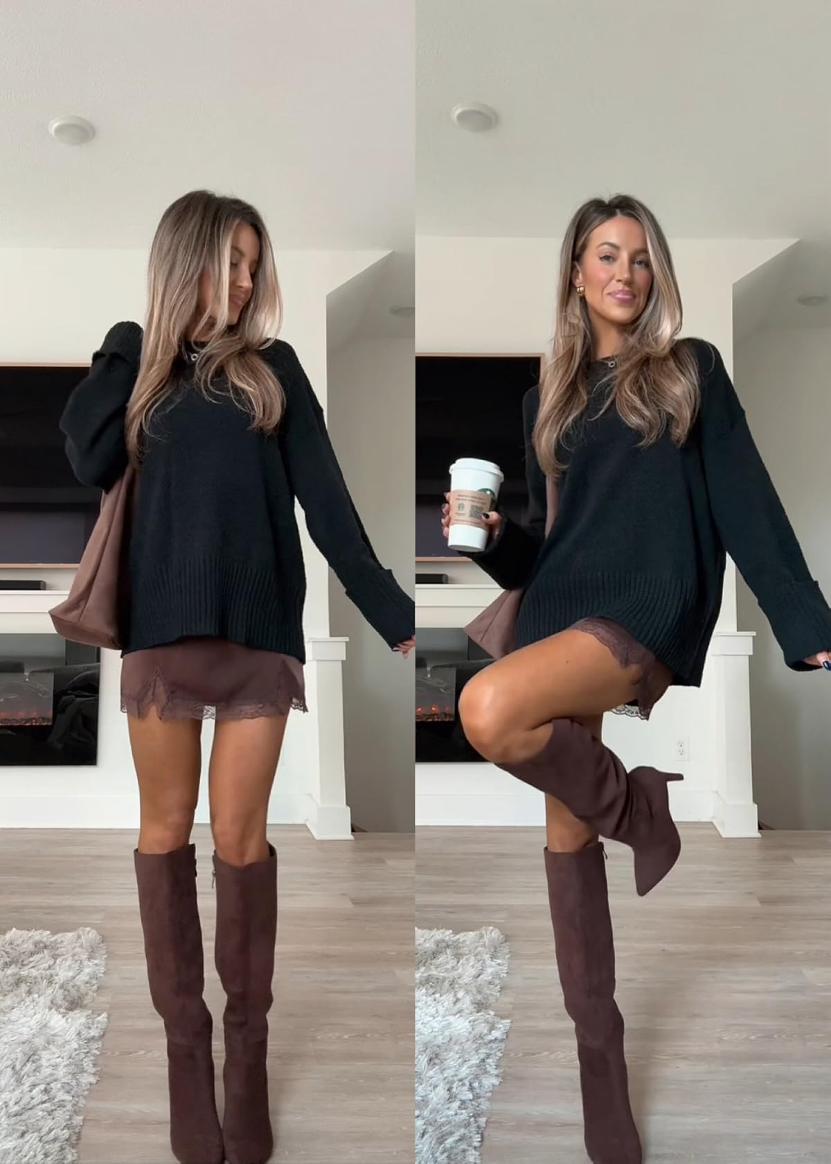 Heididress Crewneck Drop Shoulder Solid Knitted Pullover Sweater