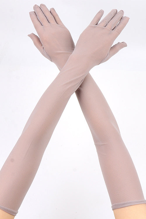 Heididress Over Elbow Length Lace Sheer Gloves
