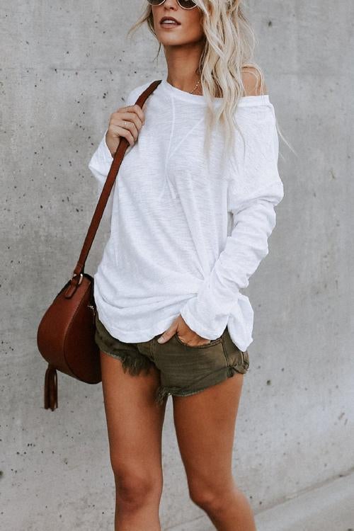 Heididress Long Sleeve Plain T-shirt